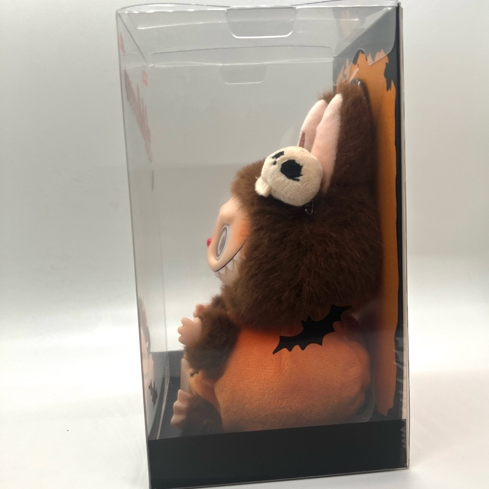 Authentic Pop Mart Labubu Halloween Pumpkin Vinyl Plush Pendant - Picture 8 of 11